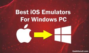 iphone emulator running code windows 10
