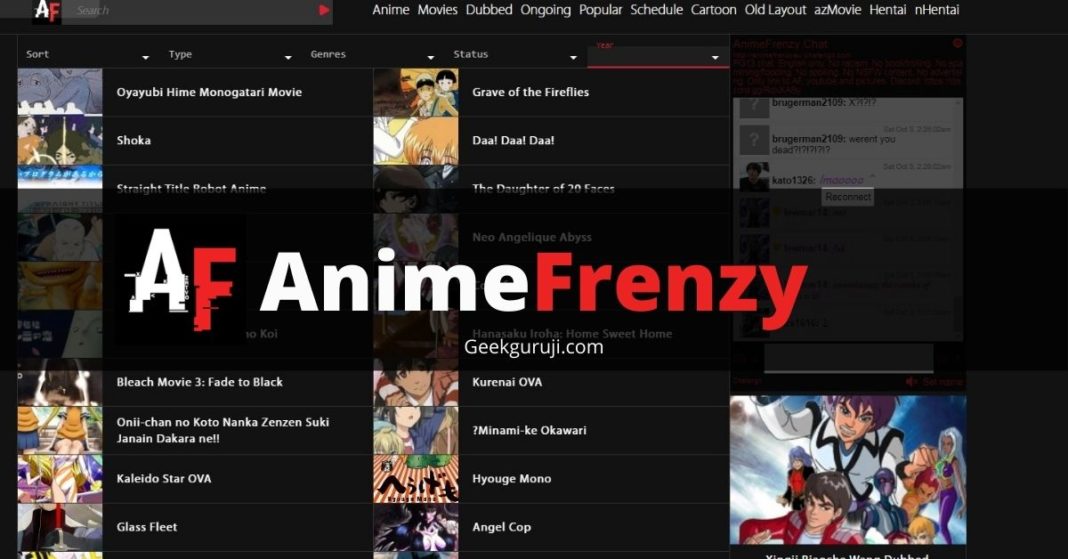 Animefrenzy - Anime Streaming Site (Watch HD Shows Free Online)